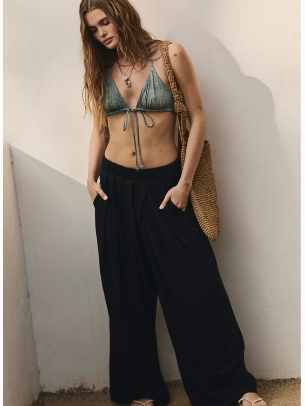 NWT Free People free est sloane wide leg pant - Picture 3 of 16